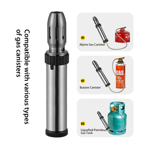 <span class=keywords><strong>Chalumeau</strong></span> professionnel portable alimenté par <span class=keywords><strong>tuyau</strong></span>, torche multi-gaz à flamme réglable, torche au gaz butane pour allumage extérieur en alpinisme - Product Image 4