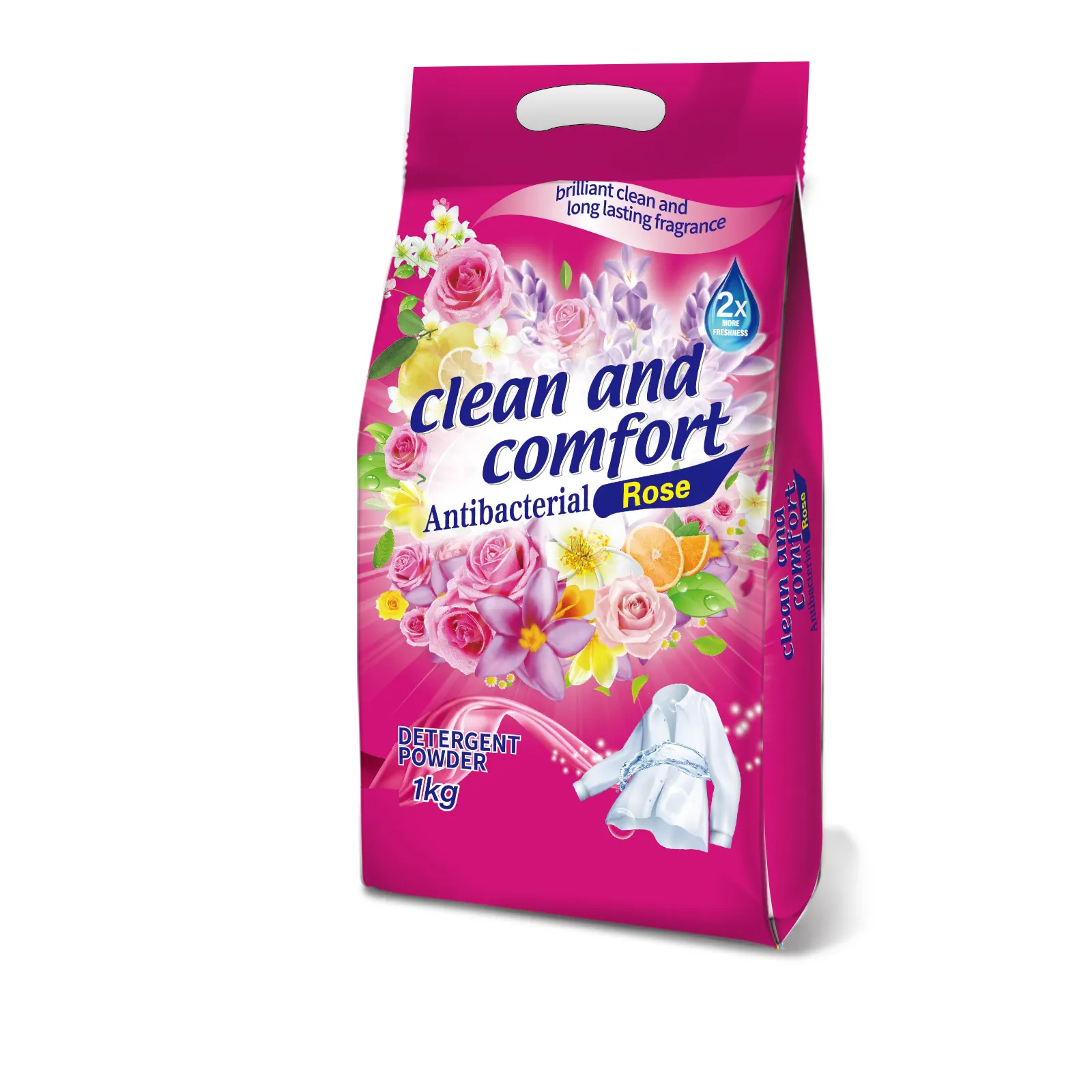 1kg Singapore High Foam Laundry Powder Soap Cheap Detergent for Clothes with Excellent Perfume for Clothing Cleaning