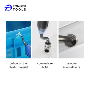 ロータリーバリ取りブレードバリリムーバーハンド外部面取りツール木材プラスチックアルミニウム銅および鋼用 - Product Image 6