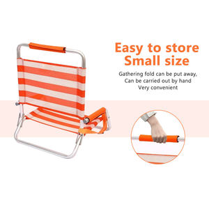 Chaise de plage pliable au design contemporain, avec structure en tube d'aluminium, tissu Oxford 600D respirant et anti-humidité, et système de refroidissement ventilé. - Product Image 2