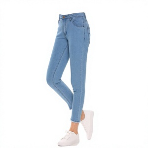 Jeans en denim pour femmes en gros – Coton/Spandex, coupe skinny évasée, délavé, respirant, écologique, couleur bonbon, décontracté, qualité supérieure - Product Image 5