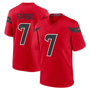 2024 Neue HTX Team Herren 7 C.J. Stroud 51 Anderson Little Navy Weiß Rot Großhandel Top American Sewn Football Jersey - Product Image 3