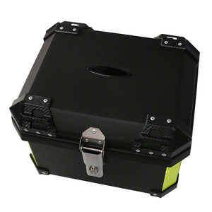 Caja superior de plástico PP para motocicleta, caja trasera modificada para motocicleta, se puede personalizar con patrones, 45 litros, negro, <span class=keywords><strong>Jiangsu</strong></span> - Product Image 3