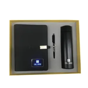 2023 OEM ODM LOGO Electronic Gadgets Wireless Charging Notebook gift set for VIP CLIENTS