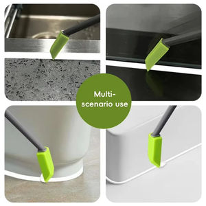 Kit d'outils de réparation et de finition en plastique pour colle à verre, racloir d'angle, applicateur de mastic pour carrelage céramique, joints de salle de bain, baignoire et évier de cuisine - Product Image 4