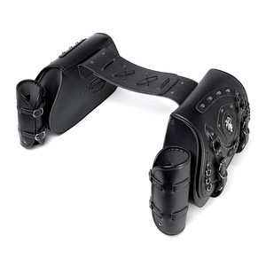 Bolsa Feminina Punk Personalizada Atacado em Couro PU com Zíper Impermeável para Armazenamento Traseiro em Vários Modelos Harley Rock - Product Image 3