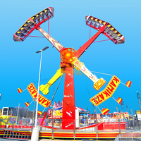 Manège à sensations fortes Double Dragon Roller Coaster, équipement de parc d'attractions extérieur en fibre de verre, acier et métal, capacité de 16/24 personnes