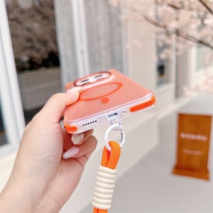 เคสแม่เหล็กลายไล่สีพร้อมเชือกห้อยสำหรับ Redmi Note 15 Pro+ 5G, 13, 14 Pro 4G ฝาครอบมีสายคล้องข้อมือกันลื่นรองรับการชาร์จไร้สาย - Product Image 6