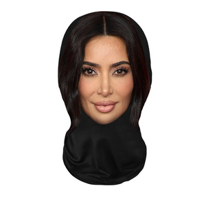 Masque de cyclisme respirant avec impression visage LeBron James, couvre-chef de sport d'extérieur unisexe, protection solaire en maille amusante, sous licence, marque privée - Product Image 3