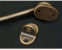 2 pièces de loquet à œil en laiton vintage, cuivre antique, pour porte de cabane, de grange, de fenêtre, de clôture
