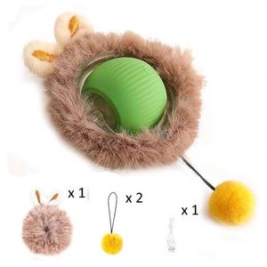 New Automatic Cat Toy <b>Ball</b> USB Charger Electric <b>Smart</b> Cat Dog <b>Ball</b> Silicone Interactive Cat Rolling <b>Ball</b> Toys - Product Image 2