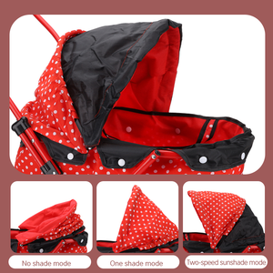 ZHORYA Pretend to Play with Cute Iron Stroller Baby <strong>pink</strong> Toy EVA Wheels Baby Stroller <strong>Walker</strong> - Product Image 6