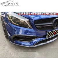 Lèvre avant A45 en fibre de carbone et canards pour Mercedes Classe A W176 A45 (2017-2019)