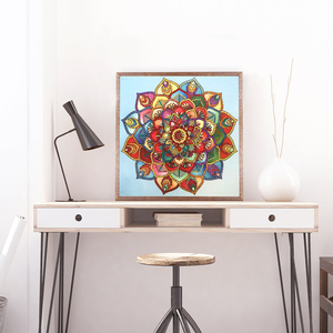 Pittura diamante 5D forma speciale pittura diamante <span class=keywords><strong>mandala</strong></span> fiore diamante ricamo fai da te pittura strass mano adulta - Product Image 4