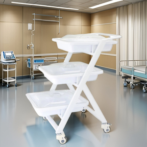 Carrito de <span class=keywords><strong>Endoscopia</strong></span> Médica de Plástico ABS con Soporte para Monitor y Cajón para Almacenamiento de Equipo de <span class=keywords><strong>Endoscopia</strong></span> Hospitalaria - Product Image 1