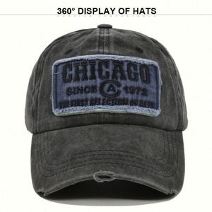 Gorra de Béisbol con Logotipo Bordado Personalizado, Gorra de Béisbol de 6 Paneles con Visera Curva y Cierre a Presión para Hombre - Product Image 3