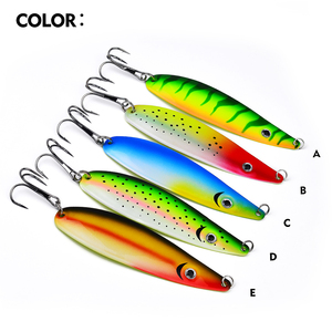 Leurre longue portée 11,5 cm 18,5 g, leurre-cuillère en métal coloré en forme de feuille de saule, universel pour la pêche au bar et au culter en eau douce - Product Image 3