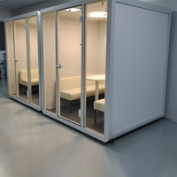 Pod de réunion de bureau d'affaires commercial acoustique intérieur insonorisé 35db personnalisé avec alimentation et chargement USB