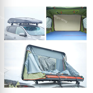 Tente de toit en ABS pour 2 personnes, très grand espace, coupe-vent et étanche à la pluie, idéal pour les voyages en plein air - Product Image 2