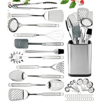 Alat masak stainless steel, peralatan dapur stainless steel dengan pemegang
