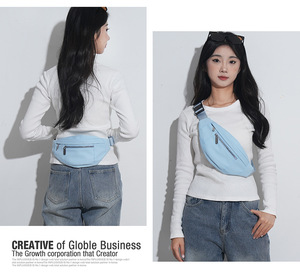High Quality Casual Crossbody Wallet Belt Shoulder Travel Waist Bag <b>Large</b> Capacity Fanny Bags Waterproof Zipper Closure - Product Image 5