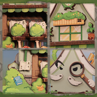 CuteBee 2025 nouveau produit Mini magasin série bricolage Miniature maison CWGA107 3d Puzzle en bois bricolage artisanat Kit 3D Puzzle jouets