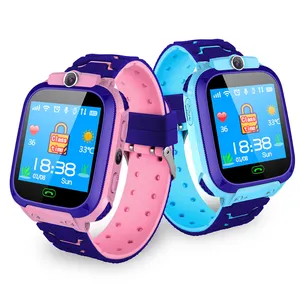 热销Q12 Q19儿童防水Ip7触摸屏Sos Lbs跟踪器智能手表儿童智能手表