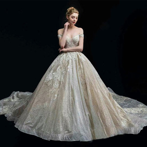 Off Shoulder Wedding Dress Ball Gown Embroidered Lace Natural Waist Sweetheart Neckline Vintage Style 2026 New Design - Product Image 2