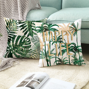 <span class=keywords><strong>Fundas</strong></span> de Almohada con Diseño de Plantas Verdes Nórdicas, <span class=keywords><strong>Fundas</strong></span> de Cojín de Gamuza para Decoración de Sofá Cama, Artículos para el Hogar Shopee Cross-Border - Product Image 4