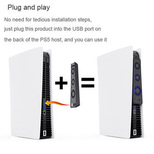Enfriador USB externo para consola de juegos Sony <span class=keywords><strong>Playstation</strong></span> 5, ventilador de refrigeración con puerto USB 3,0 adicional - Product Image 6