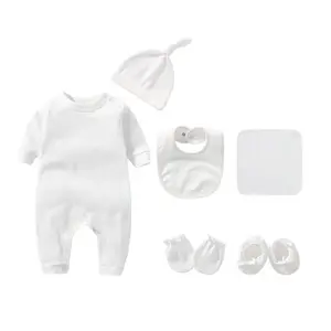 Long sleeves romper newborn baby clothes outfit unit 6pcs baby sets newborn