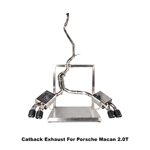 Sistema de escape Catback de acero inoxidable Vortex Sport Sound con válvula de vacío para Porsche Macan 2.0T 2014-2017 - Product Image 1