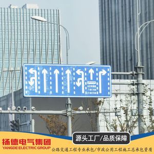 Poteau de signalisation routière multifonctionnel intégré en acier galvanisé avec film réfléchissant de troisième qualité et impression sérigraphique - Product Image 2