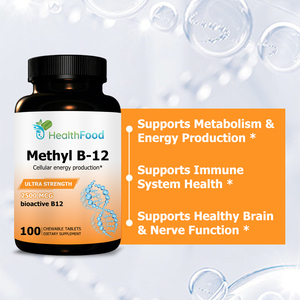 OEM ODM Methyl B <b>12</b> Chewable <b>Tablets</b> 2500mcg Bioactive Vitamin B12 for Energy Metabolism and Immune Support - Product Image 6