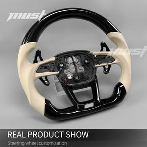 Para <span class=keywords><strong>Audi</strong></span> S3 Q3 Q5 SQ2 SQ5 Q8 Q7 SQ7 <span class=keywords><strong>RSQ3</strong></span> RSQ8 S5 RS5 Sportback 2016-2024 Volante de fibra de carbono personalizado <span class=keywords><strong>Interior</strong></span> elegante - Product Image 3