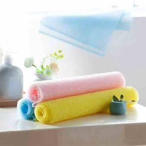 Long Foam Bath Towel 28x100cm Polyester <b>Scrubbing</b> Towel For Shower <b>Body</b> Cleaning - Product Image 3