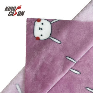 किंगकेसन पशु मुद्रित एंटी-स्टैटिक प्रिंटिंग गर्म 100% पॉलिएस्टर माइक्रोफाइबर फ्लैनेल तकिया और क्यूही के लिए कपड़े - Product Image 5
