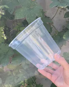 Atacado Vasos De Flores De Orquídea De Plástico Transparente Vasos De Orquídea Com Furos Vasos De Orquídea Limpar Furos Cestas De Plástico Claro