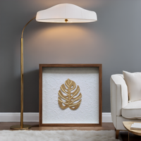 Boîte de présentation en plastique écologique classique faite à la main avec porte en verre pour œuvres d'art 3D, décoration de mariage et de maison