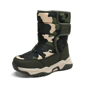 Bottes de neige personnalisées en gros pour enfants, rose et noir camouflage, chaudes, imperméables, antidérapantes, avec fermeture Velcro, <span class=keywords><strong>chaussures</strong></span> de <span class=keywords><strong>ski</strong></span> d'hiver pour l'extérieur - Product Image 3