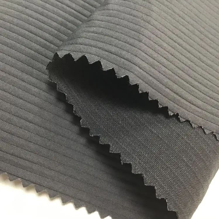 Новая модная трендовая ткань T800, двухслойная соединенная ткань, 0,4 вертикальная полоса, 100% полиэфирный материал