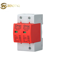 Protecteurs de surtension T2 3P/4P 1/2/3/4P 385V 20KA AC SPD pour dispositif de protection de système d'alimentation avec protection contre les surtensions 40KA Max