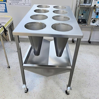Support de cône de mise à mort de grande taille pour poulet/dinde/oie/canard, en acier inoxydable, équipement de machine d'abattage