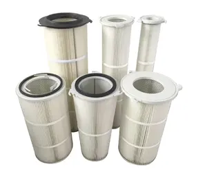 Quick Removal Flame Retardant Air Filter Cylindrical Flame-retardant Dust Collector Filter Cartridge Accessories