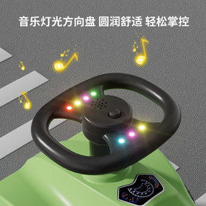 Patinete para niños - Coche de juguete de 4 ruedas para bebés de 1 a 3 años, antivuelco, con música y luces, coche pequeño para mantener el equilibrio, deslizante - Product Image 6