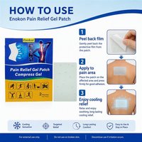 Fabricants OEM ODM de premier plan, certifiés BSCI GMP ISO13485, patchs de gel pour soulager la douleur au niveau des épaules et des genoux, patchs de gel au menthol pour soulager la douleur