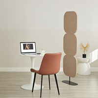 Ofisolution Séparateur d'espace acoustique moderne décoratif absorbant le son en PET