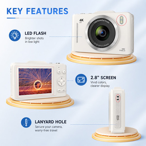 Appareil photo numérique 4K Elite 48MP avec autofocus, zoom 16x, écran IPS 2,8 pouces, lecteur MP3, petit appareil photo pour les créateurs de contenu <span class=keywords><strong>YouTube</strong></span> et TikTok - Product Image 3