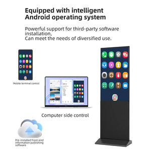 Oem ODM giá thấp kỹ thuật số biển và hiển thị kiosk Totem <span class=keywords><strong>LCD</strong></span> màn hình cảm ứng trong nhà thông minh Wifi tầng đứng máy nghe nhạc quảng cáo - Product Image 2
