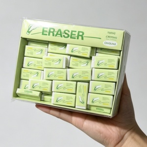 Borrador de Color Blanco de Calidad Superior para Estudiantes Escolares, Borrador de Lápiz Banana, Caja Verde, Suministros de Papelería Creativa para Exámenes - Product Image 2